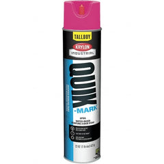Krylon - 25 fl oz Pink Marking Paint - 35 to 71 Sq Ft Coverage, Water-Based Formula - Exact Tooling