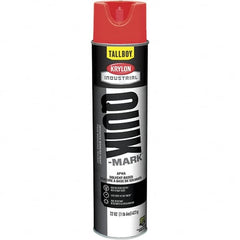 Krylon - 25 fl oz Red Marking Paint - 35 to 71 Sq Ft Coverage, Solvent-Based Formula - Exact Tooling