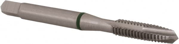 Accupro - #12-24, 3 Flute, Bright Finish, Vanadium High Speed Steel Spiral Point Tap - Plug Chamfer, Right Hand Thread, 2-3/8" OAL, 17mm Thread Length, 5.588mm Shank Diam, 2B Class of Fit - Exact Tooling