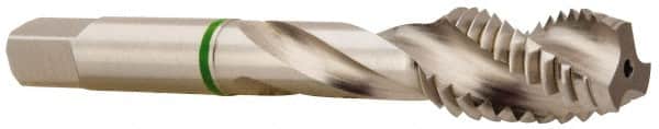 Accupro - 5/16-18 3 Flute 3B Modified Bottoming Spiral Flute Tap - Vanadium High Speed Steel, Bright Finish, 2-23/32" OAL, Right Hand Flute, Right Hand Thread, H3 - Exact Tooling