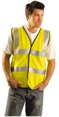 OccuNomix - Size 2XL Flame Resistant/Retardant Yellow Solid General Purpose Vest - 48 to 50" Chest, ANSI 107-2015, ASTM F1506, ATPV=5.1 cal/Sq cm, NFPA 70E/HRC=1, Hook & Loop Closure, 1 Pocket, Modacrylic/Aramid Blend - Exact Tooling