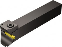 Sandvik Coromant - G123, Right Hand, 1/2" Max Depth of Cut, Indexable Grooving Tool Holder - N123H2-0400-0004-TF Insert Compatibility, 1" Shank Height, 1" Shank Width, 6.1181" OAL - Exact Tooling
