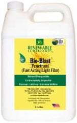 Renewable Lubricants - 1 Gal Bottle Thin Oily Film Penetrant/Lubricant - -22°F to 208°F - Exact Tooling