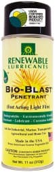 Renewable Lubricants - 11 oz Aerosol Thin Oily Film Penetrant/Lubricant - Light Golden, -22°F to 208°F - Exact Tooling