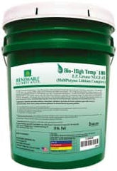 Renewable Lubricants - 35 Lb Pail Biobased Extreme Pressure Grease - Green, Extreme Pressure & High Temperature, 285°F Max Temp, NLGIG 2, - Exact Tooling