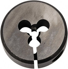 Union Butterfield - 9/16-18 UNF Thread, 1-1/2" Outside Diam High Speed Steel Round Die - 1/2" Thick, Right Hand Thread, Series 2510, Adjustable - Exact Tooling