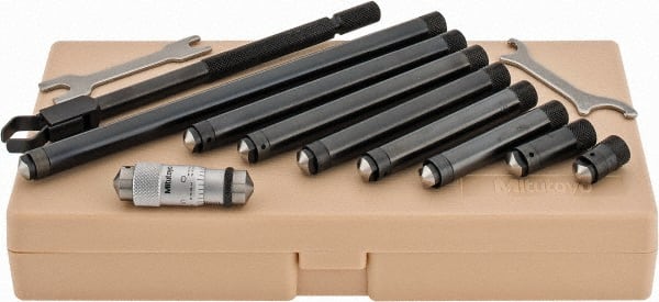 Mitutoyo - 1-1/2 to 12 Inch Range, Mechanical Inside Tubular Micrometer - 0.001 Inch Graduation, 0.00012+m+0.00004xR/20 Inch Accuracy - Exact Tooling