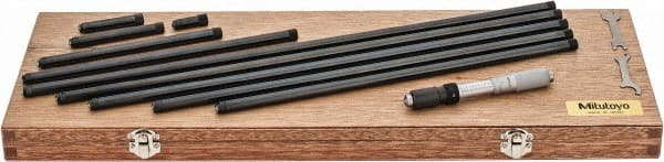 Mitutoyo - 4 to 40 Inch Range, Mechanical Inside Tubular Micrometer - 0.001 Inch Graduation, 0.00012+m+0.00004xR/20 Inch Accuracy - Exact Tooling