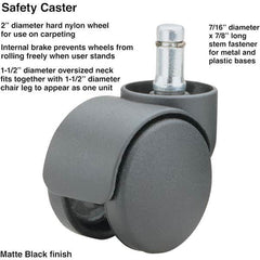 Master Caster - Cushions, Casters & Chair Accessories Type: Caster Set For Use With: Office and Home Furniture - Exact Tooling