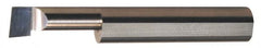 Accupro - 0.05" Min Bore Diam, 0.4" Max Bore Depth, 1/8 Shank Diam, Boring Bar - Left Hand Cut, Solid Carbide, Bright Finish - Exact Tooling