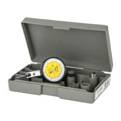 Mitutoyo - 0.03 Inch Range, 0.0005 Inch Dial Graduation, Horizontal Dial Test Indicator - 1.5748 Inch, 0-15-0; 0-35-0 Dial Reading, Accurate to 0.0005 Inch - Exact Tooling