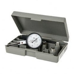 Mitutoyo - 0.03 Inch Range, 0.0005 Inch Dial Graduation, Horizontal Dial Test Indicator - 1.5748 Inch White Dial, 0-15-0 Dial Reading, Accurate to 0.0005 Inch - Exact Tooling