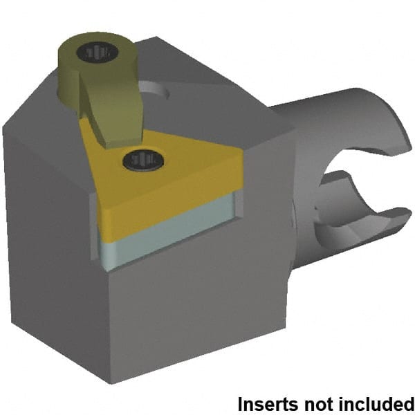 Kennametal - Left Hand Cut, Size KM25, TN..160408/TN..332 Insert Compatiblity, Modular Turning & Profiling Cutting Unit Head - 16mm Ctr to Cutting Edge, 30mm Head Length - Exact Tooling