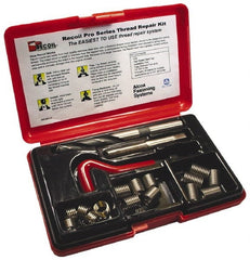 Value Collection - 36 Inserts, M6x1.00, M6x1.00 Metric Coarse, Thread Repair Kit - 9mm Insert Length - Exact Tooling