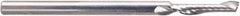 Amana Tool - 1/8" Cutting Diam x 1/2" Length of Cut, 1 Flute, Upcut Spiral Router Bit - Right Hand Cut, Solid Carbide, 2" OAL x 1/8" Shank Diam - Exact Tooling