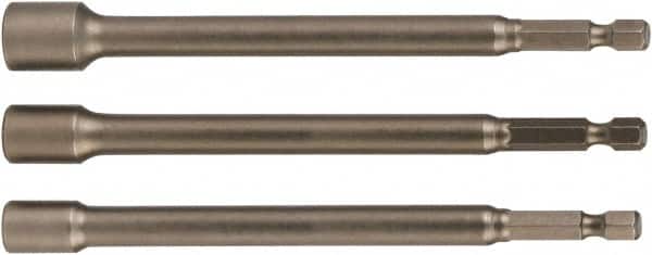 Wiha - 1/4" Drive, Nut Setter Screwdriver Bit - 12" OAL - Exact Tooling