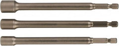 Wiha - 1/4" Drive, Nut Setter Screwdriver Bit - 12" OAL - Exact Tooling