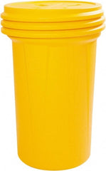 Eagle - 57 Gallon Closure Capacity, Screw On Closure, Yellow Overpack - 55 Gallon Container, HDPE, 550 Lb. Capacity, UN; DOT Listing - Exact Tooling