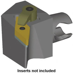 Kennametal - Left Hand Cut, Size KM25, VN.. Insert Compatiblity, Modular Turning & Profiling Cutting Unit Head - 28.5mm Ctr to Cutting Edge, 30mm Head Length, Series KM Mini - Exact Tooling