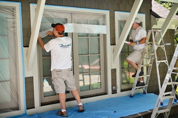 TRIMACO - Medium Weight HDPE Plastic Drop Cloth - 90' x 2', 0.004" Thick, Tape & Drape - Exact Tooling