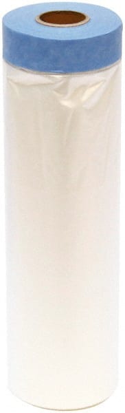 TRIMACO - Medium Weight HDPE Plastic Drop Cloth - 72' x 4', 0.004" Thick, Tape & Drape - Exact Tooling