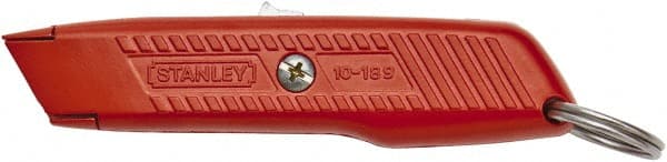 Stanley - Retractable Utility Knife - Orange Metal Handle, 1 Blade Included - Exact Tooling