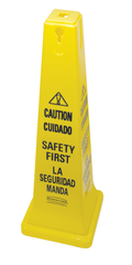Caution Cone Sign - Yellow - Exact Tooling