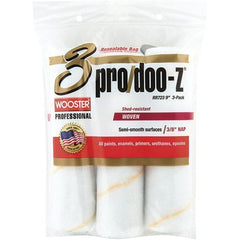 Wooster Brush - 3/8" Nap, 9" Wide Paint Roller - Medium Texture, Woven - Exact Tooling