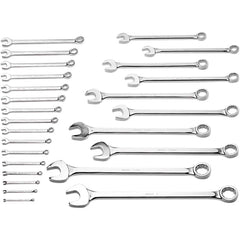 Wright Tool & Forge - 26 Pc, 1/4 - 2", 12-Point Combination Wrench Set - Exact Tooling
