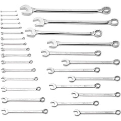 Wright Tool & Forge - 28 Pc, 6 - 50mm, 12-Point Metric Combination Wrench Set - Exact Tooling