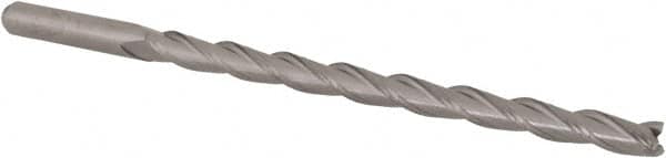 Accupro - 1/8", 1-7/8" LOC, 1/8" Shank Diam, 3" OAL, 3 Flute, Solid Carbide Square End Mill - Single End, Uncoated, Spiral Flute, 30° Helix, Centercutting, Right Hand Cut, Right Hand Flute, Series Miniature - Exact Tooling