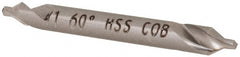 Hertel - #1 Plain Cut 60° Incl Angle Cobalt Combo Drill & Countersink - Exact Tooling