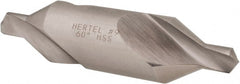 Hertel - #9 Plain Cut 60° Incl Angle High Speed Steel Combo Drill & Countersink - Exact Tooling