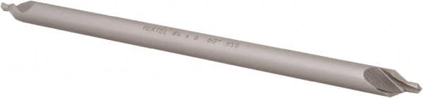 Hertel - #4 Plain Cut 60° Incl Angle High Speed Steel Combo Drill & Countersink - Exact Tooling