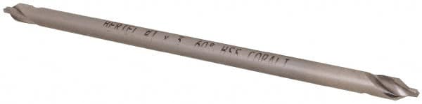 Hertel - #1 Plain Cut 60° Incl Angle Cobalt Combo Drill & Countersink - Exact Tooling