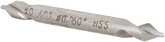 Hertel - #0 Plain Cut 60° Incl Angle High Speed Steel Combo Drill & Countersink - Exact Tooling
