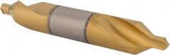 Hertel - #4-1/2 Plain Cut 60° Incl Angle High Speed Steel Combo Drill & Countersink - Exact Tooling