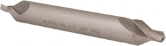 Hertel - #6 Plain Cut 60° Incl Angle High Speed Steel Combo Drill & Countersink - Exact Tooling