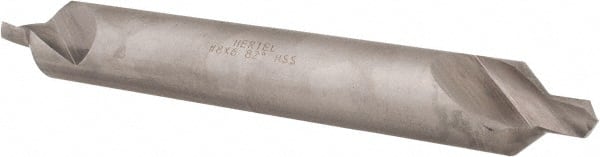 Hertel - #8 Plain Cut 82° Incl Angle High Speed Steel Combo Drill & Countersink - Exact Tooling