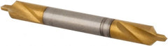 Hertel - #1 Plain Cut 90° Incl Angle High Speed Steel Combo Drill & Countersink - Exact Tooling