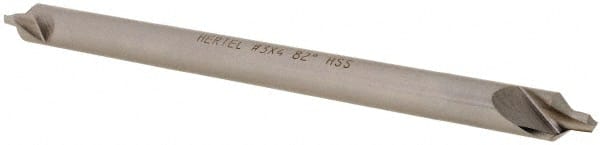 Hertel - #3 Plain Cut 82° Incl Angle High Speed Steel Combo Drill & Countersink - Exact Tooling