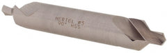 Hertel - #5 Plain Cut 90° Incl Angle High Speed Steel Combo Drill & Countersink - Exact Tooling