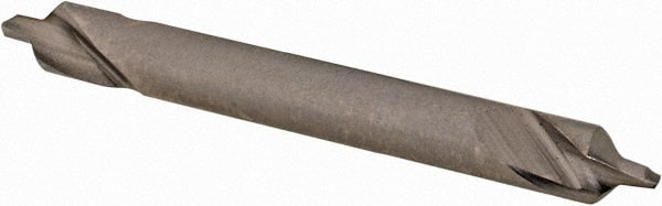 Hertel - #1 Plain Cut 90° Incl Angle High Speed Steel Combo Drill & Countersink - Exact Tooling