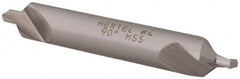 Hertel - #4 Plain Cut 90° Incl Angle High Speed Steel Combo Drill & Countersink - Exact Tooling