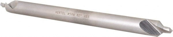 Hertel - #5 Plain Cut 82° Incl Angle High Speed Steel Combo Drill & Countersink - Exact Tooling