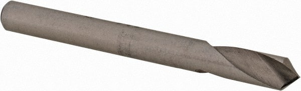 Hertel - 1/8" Body Diam, 90°, 1-1/4" OAL, High Speed Steel Spotting Drill - Exact Tooling