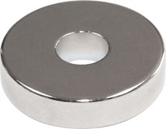 Mag-Mate - 0.365" Diam, 1/4" Cup Height, 1/4" Overall Height, 8.2 Lb Average Pull Force, 8.2 Lb Max Pull Force, Neodymium Rare Earth Cup Magnet - Through Hole Style, 0.2" Cup ID - Exact Tooling
