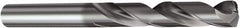 Sandvik Coromant - 3.1mm 140° Solid Carbide Screw Machine Drill Bit - TiAlN Finish, Right Hand Cut, 20mm Flute Length, 62mm OAL, Straight Shank - Exact Tooling