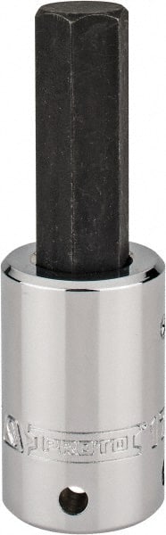 Proto - 1/2" Drive, 17mm Hex Bit Socket - 4" OAL, 2" Bit Length, Tethered - Exact Tooling