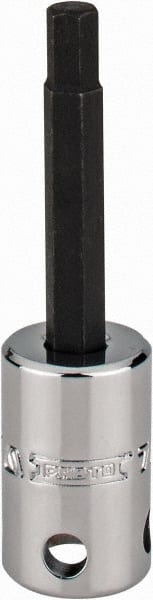 Proto - 3/8" Drive, 7/32" Hex Bit Socket - 2-23/32" OAL, 1-5/8" Bit Length, Tethered - Exact Tooling